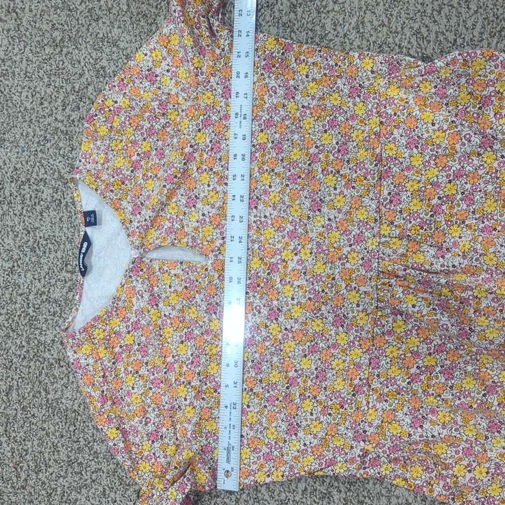 Lands' End Corton Blend Floral Fall Dress Size XL 18 - Picture 8 of 13
